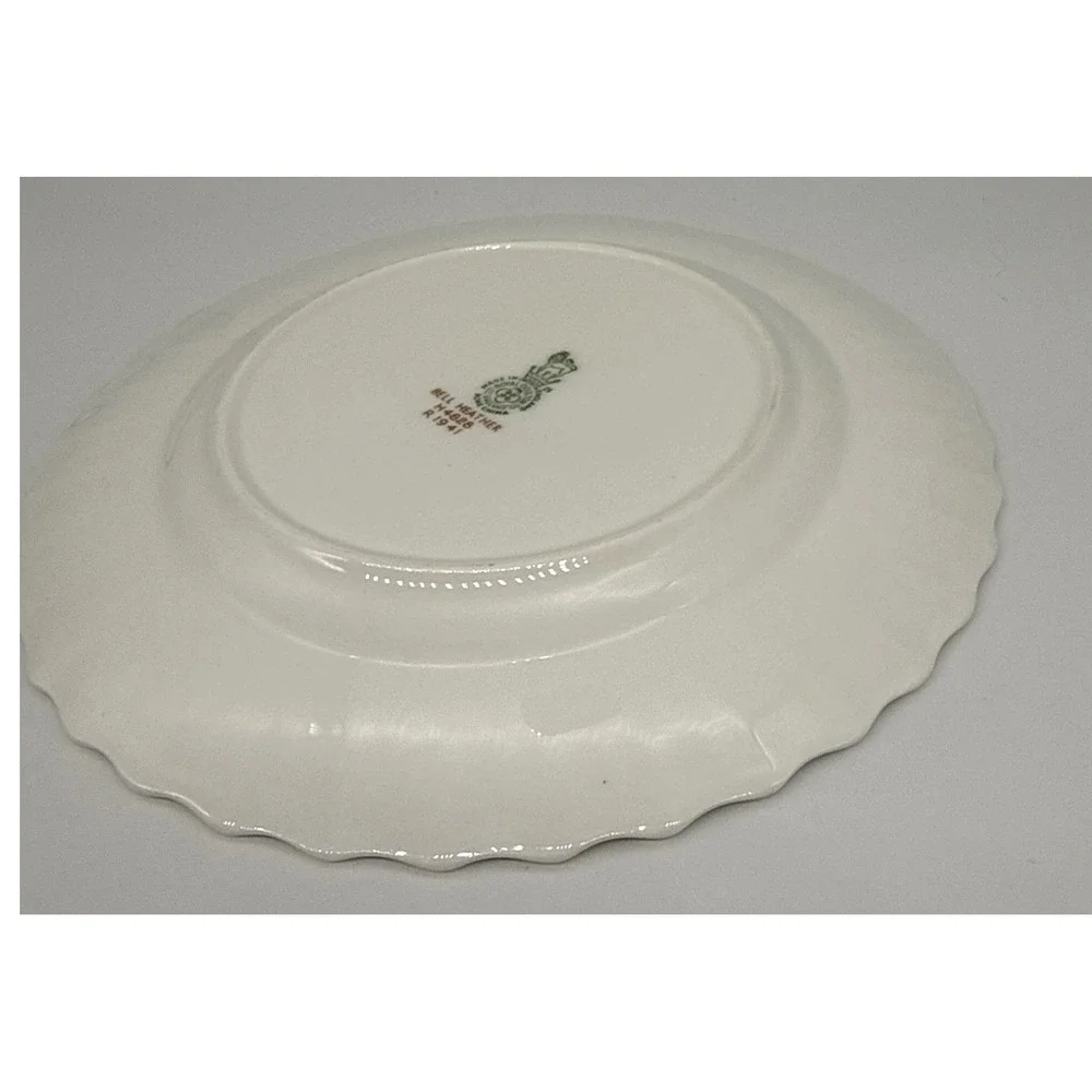 Royal Doulton Bell Heather H4828 Bone China Salad Plate Scalloped 8 Inch England